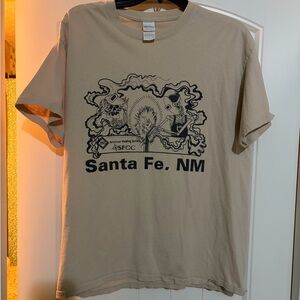 Gildan Beige Santa Fe Graphic Tee
